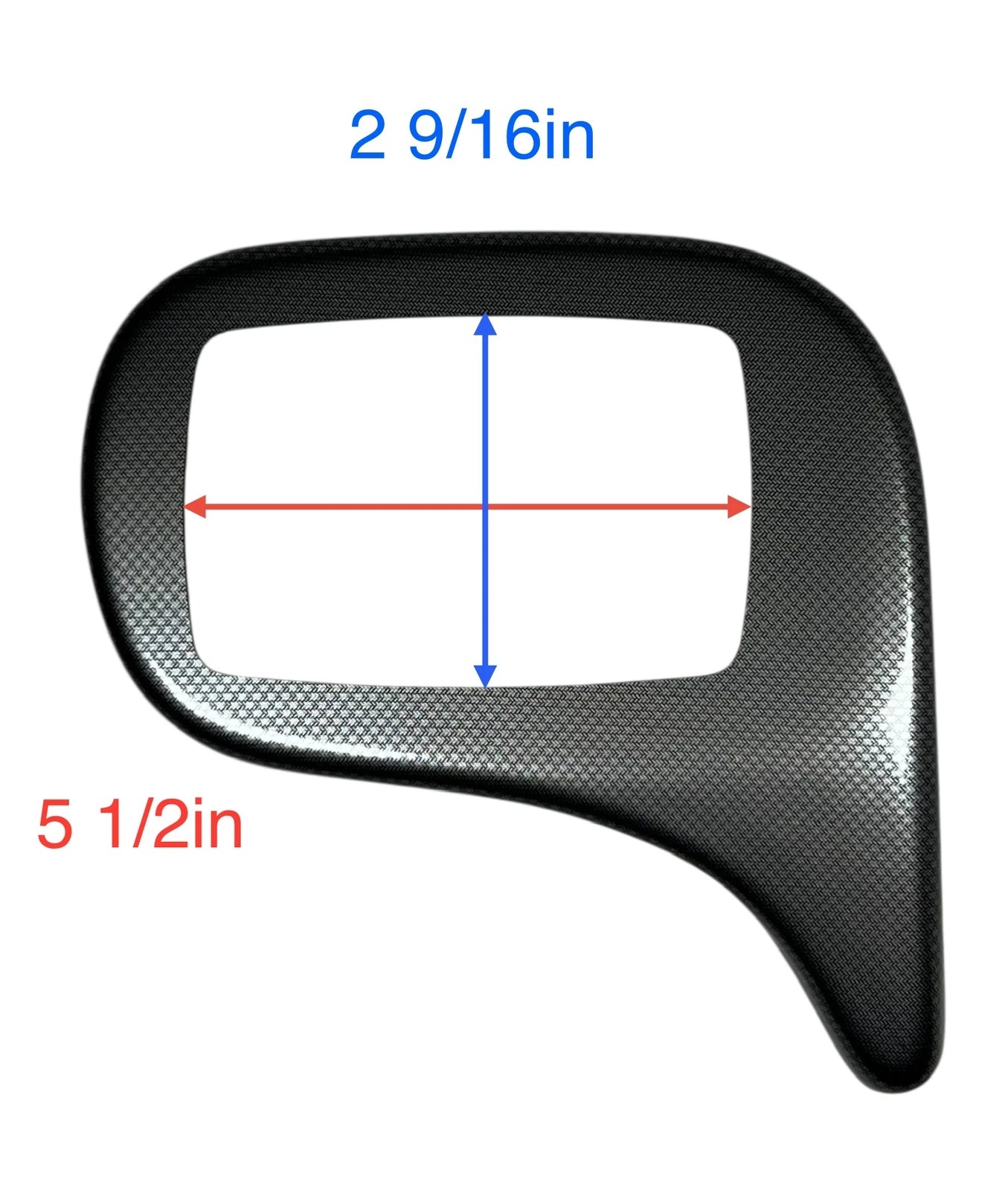 Marine Carbon Gauge Trim for (5.5in x 2.56in Cutout)