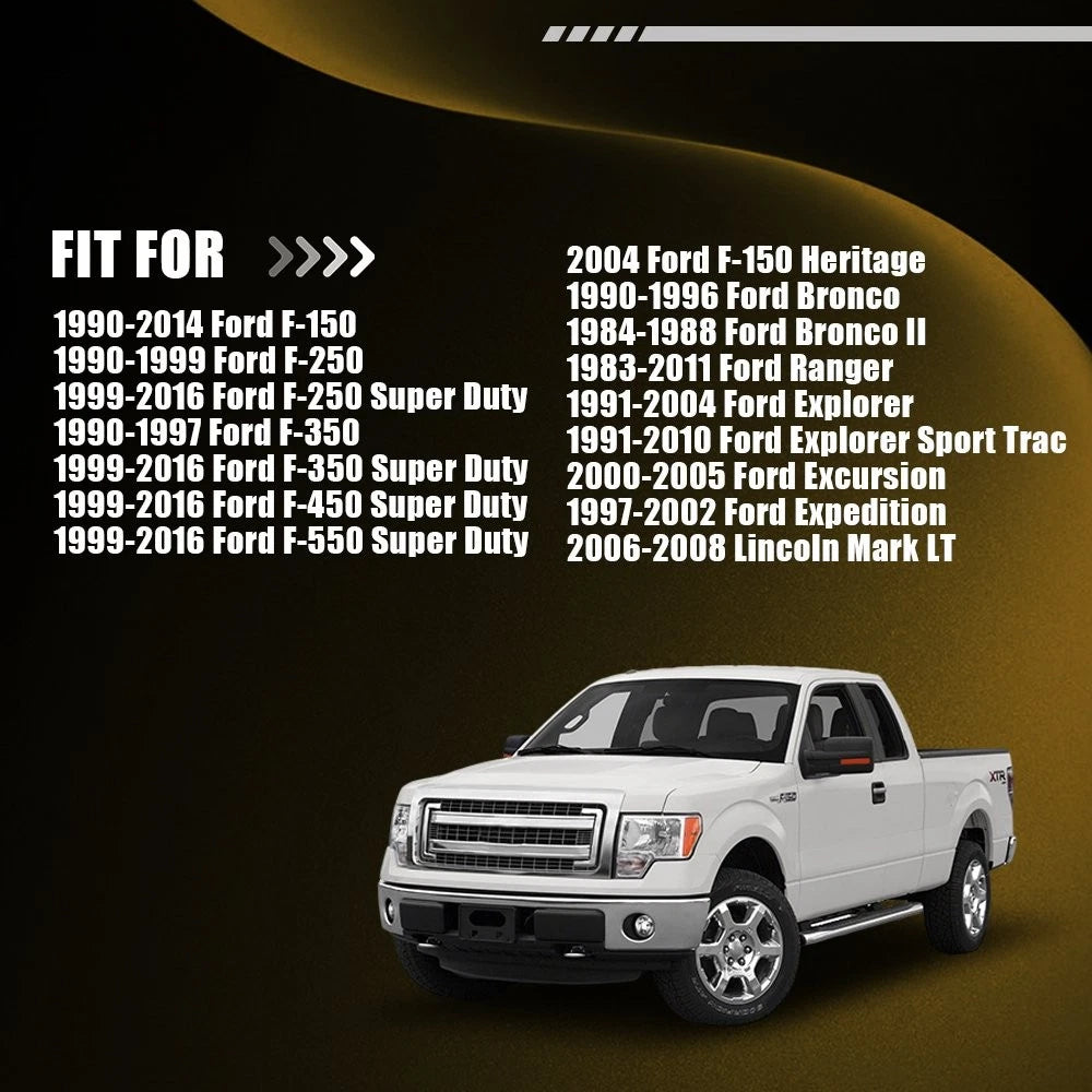 2X LED License Plate Light for Ford F150 F250 F350 (w/ Wiring Harness Socket)