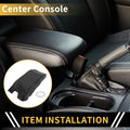 Center Console Armrest Cover for Ford F-150 (2015–2023) Microfiber Leather