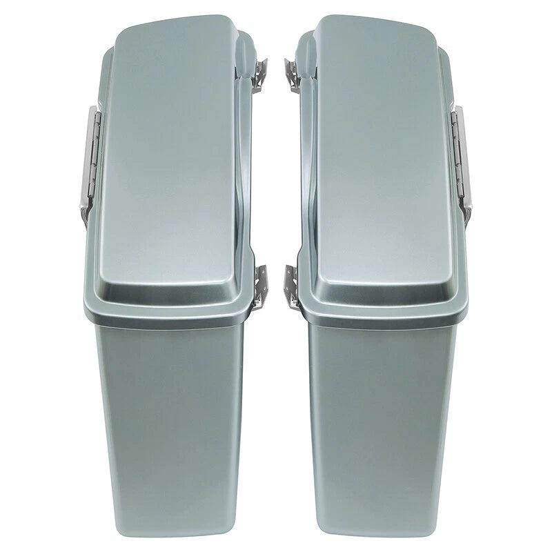 Hard Saddlebags for Harley Davidson Touring (1994–2013) 12 Silver