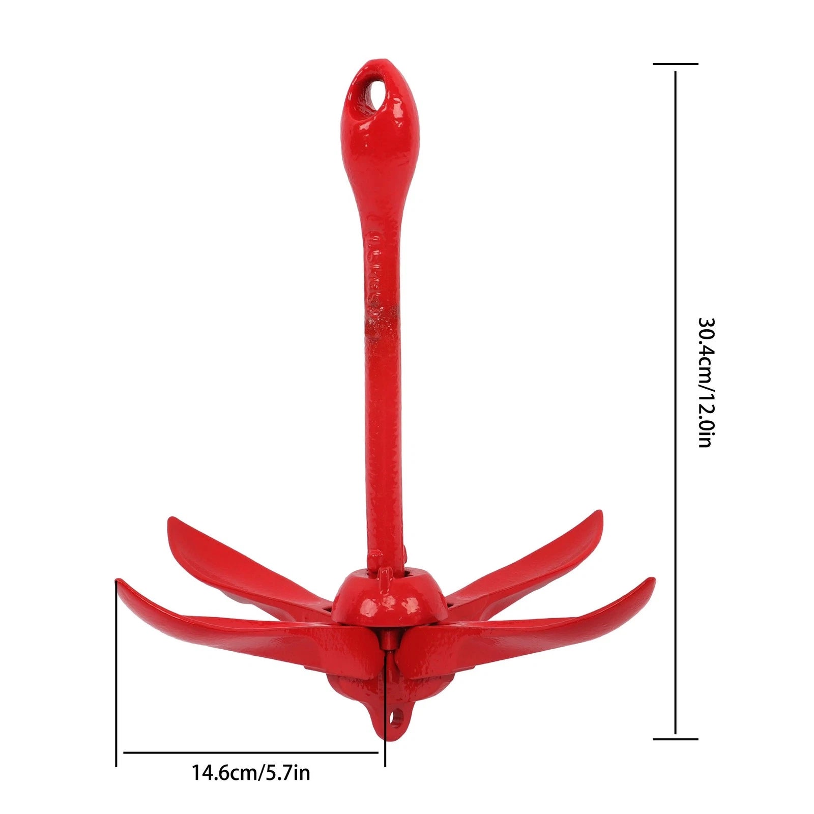 Folding Anchor Set for Small Boats Canoe Paddle Boards (3.3 lb)
