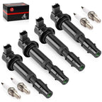 Set of 4 Ignition Coil Iridium Spark Plugs for Triumph Tiger 800 1200 Street Triple 675