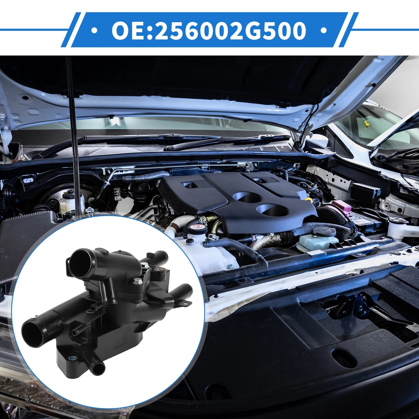Engine Coolant Thermostat Housing Assembly for Kia Optima Sportage (2011–2016) No. 256002G500