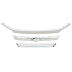 Set of 3 Chrome Front Upper Grille Molding Trim for Ford Fusion (2010–2012)
