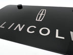 License Plate Frame Black Stainless Laser Etched Lincoln Script for Lincoln (2000–2020)
