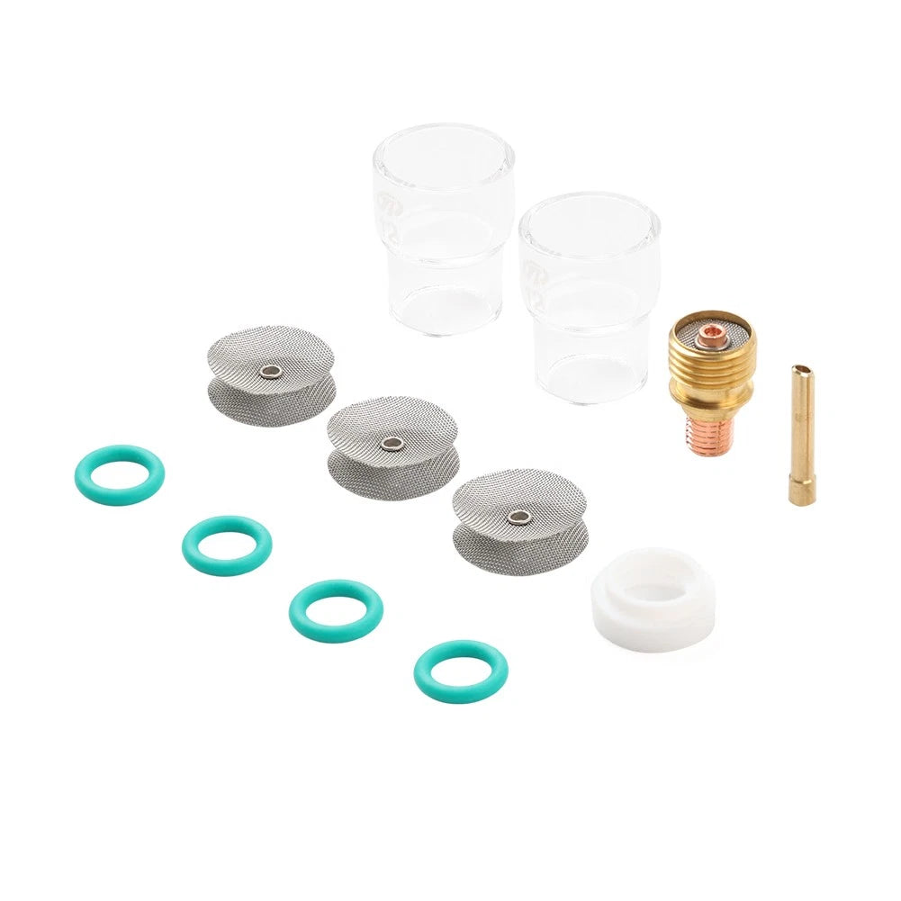 12PCS Pyrex Glass Cups Kit for WP9 20 25 (Gas Lens Sets)