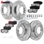 Set of 4 Disc Rotors + Ceramic Brake Pads for Toyota Sequoia (2001–2007)
