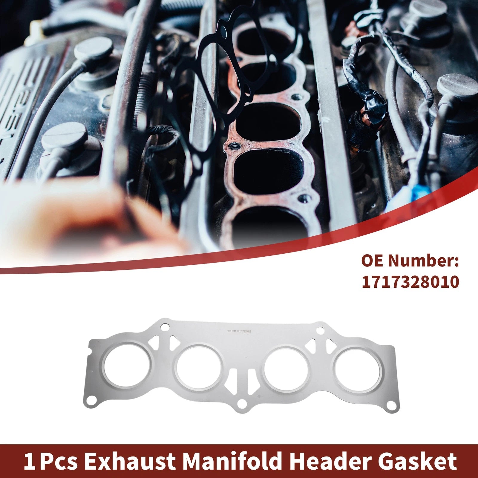 Exhaust Manifold Header Gasket for Lexus HS250h (2010–2012) No. 1717328010