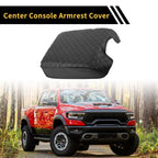 Center Console Lid Armrest Cover for Ford F-150 (2015–2020) Anti-Scratch Black
