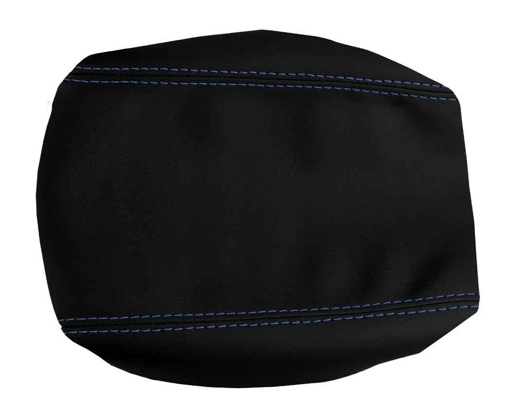 Leather Console Lid Armrest Cover for Lexus RX350 (2010–2015) Blue Stitch