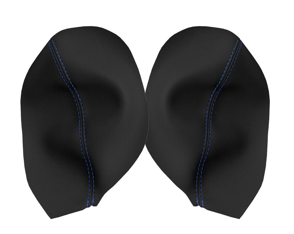 Front Door Armrest Panel Cover Leather for Honda Civic (2012–2015) Blue Stitch