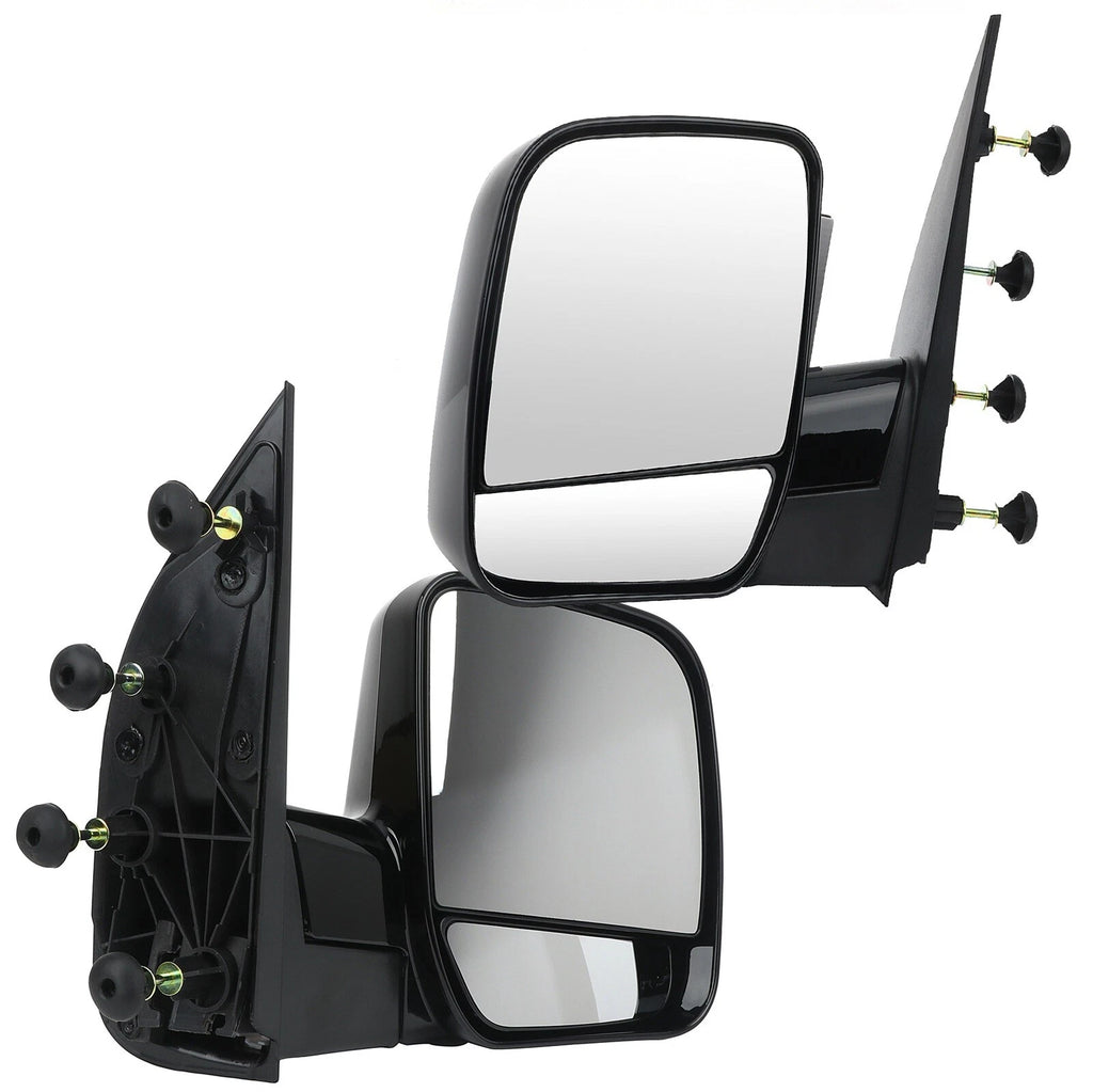 Pair Side View Manual Mirrors for Ford E150 E250 E350 E450 E550 (2002–2008)