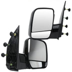 Pair Side View Manual Mirrors for Ford E150 E250 E350 E450 E550 (2002–2008)