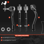 Set of 2 Front Inner & Outer Tie Rod Ends for Kia Optima (2016-2018)