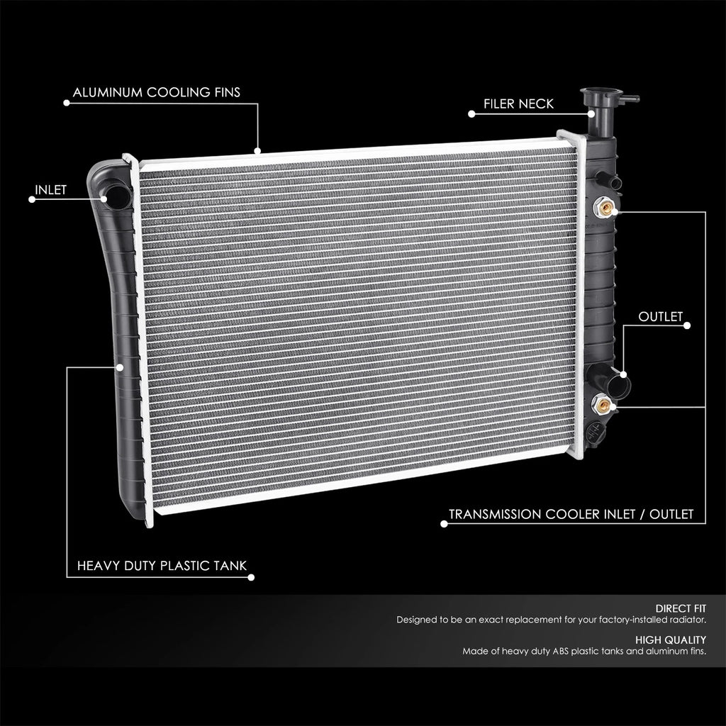 Cooling Radiator for Chevy Astro GMC Safari (1985–1994) DPI 924 Aluminum