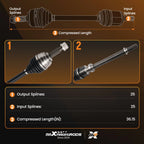 Front Right CV Axle Assembly for Nissan Versa 1.8L (2007–2012)