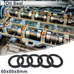 Set of 5 Oil Seal Rotary Shaft Seal NBR Rubber 60x80x8mm
