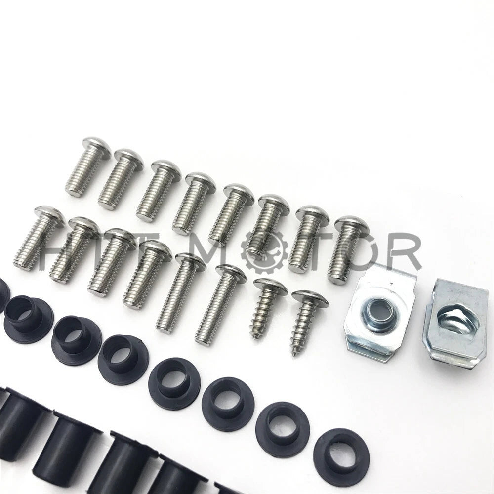 Complete Stainless Steel Screw Fairing Bolt Kit for Honda CBR600RR (2003–2004)