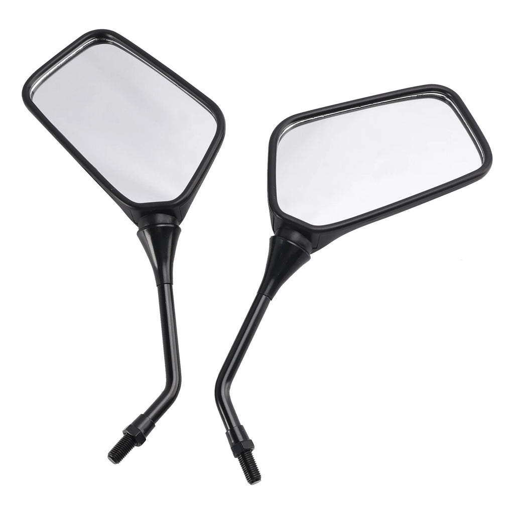 Pair Black Rearview Mirrors for Kawasaki KLR250 KLR600 KLR650 (1987–2007)