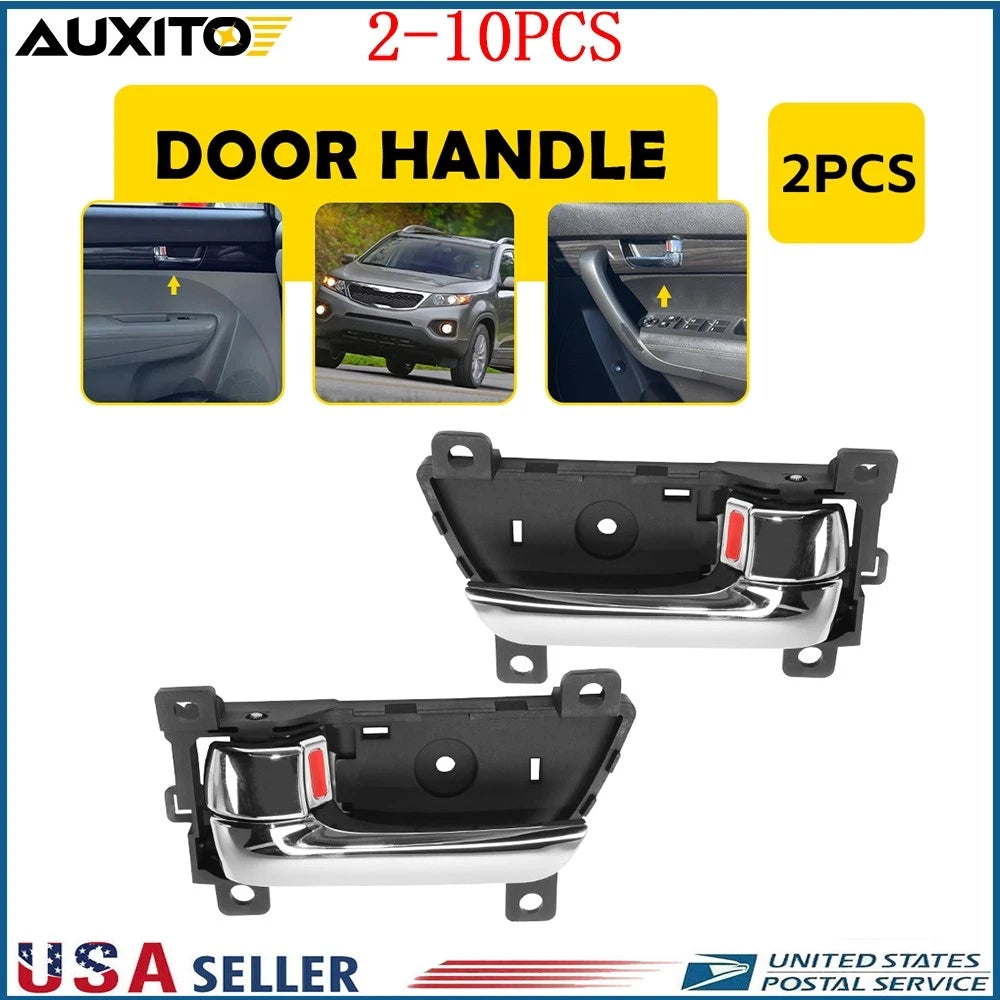 2X Interior Door Handle for Kia Sorento (2012–2015) Front Rear Right Chrome