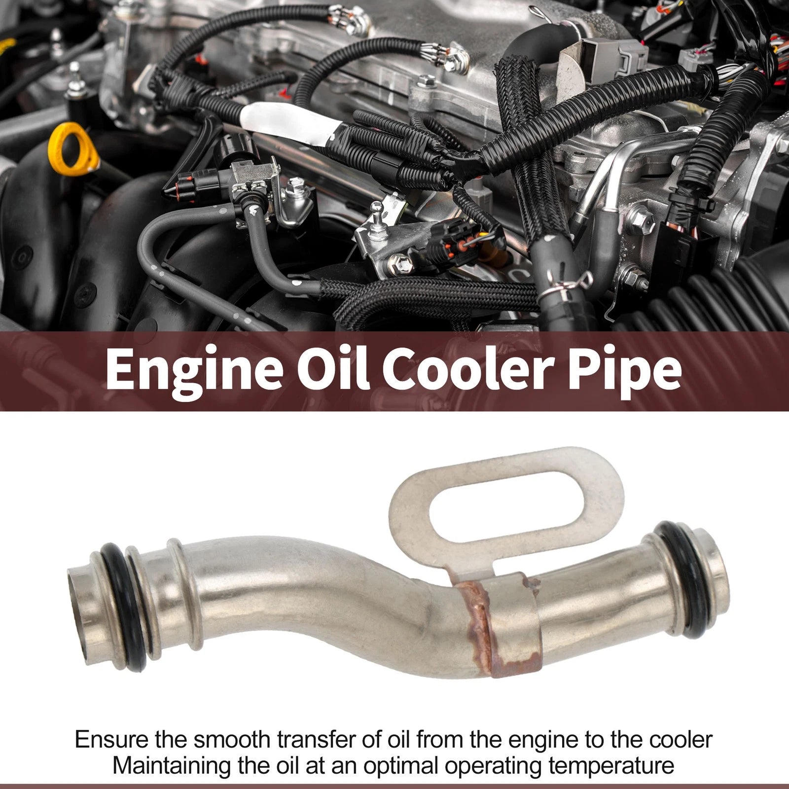 Inlet Engine Oil Cooler Tube for Chevrolet Sonic 1.8L L4 (2012–2018) No. 55353327