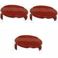 3 Trimmer Head Spool Caps for Black & Decker NST2018 (Type 1, 2, 7, 8)
