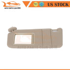Tan Beige Ivory Driver Left Sun Visor for Toyota Venza (2009–2016) DNN