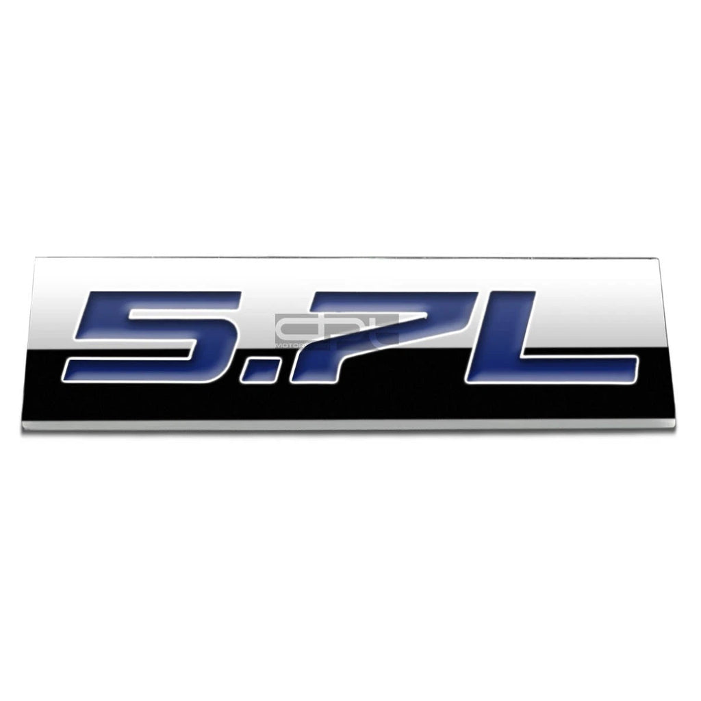 Polished Chrome Badge Emblem for 5.7L Engine (Specific Model Years)