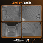 Set of 4 All-Weather Rubber Floor Mats for Ford Expedition Max (2018–2024)