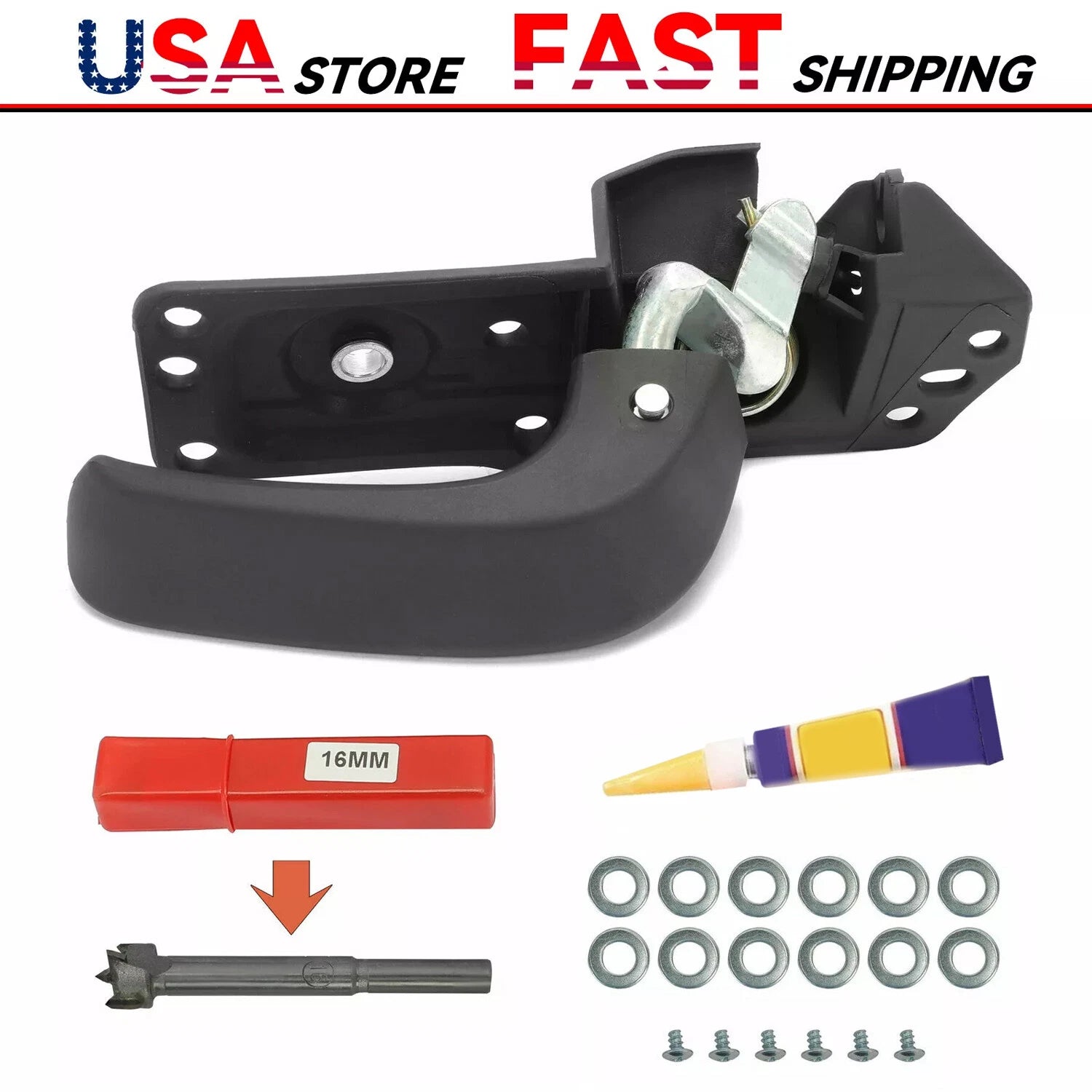 Door Handle Repair Kit Interior LH for Chevy Silverado GMC Sierra (2007–2013)