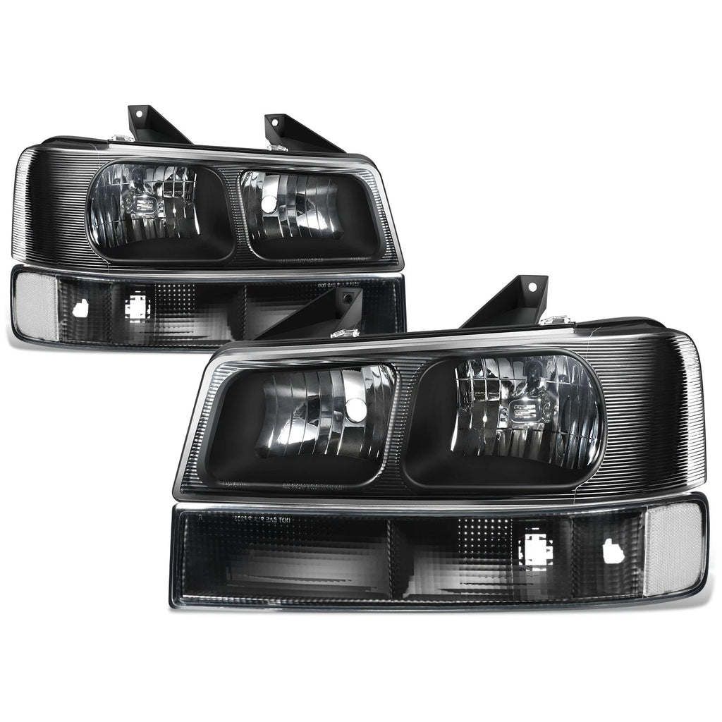 Headlights with Signal Bumper Lamps for Express Savana 1500 2500 3500 (2003–2022)