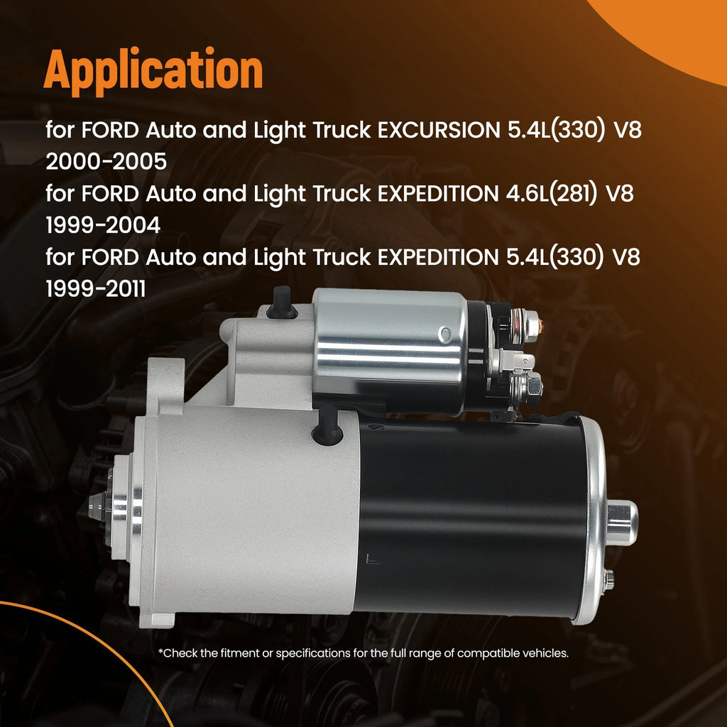 Starter Motor for Ford Expedition F-Series 4.6L (1999–2004) YC3U11000AC PMGR