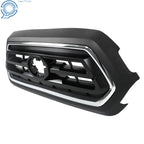 Front Upper Grille for Toyota Tacoma (2018-2022) Black & Chrome