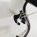 Chrome Passenger Backrest Sissy Bar Large Pad for Harley Touring FLHT (2009–2023)