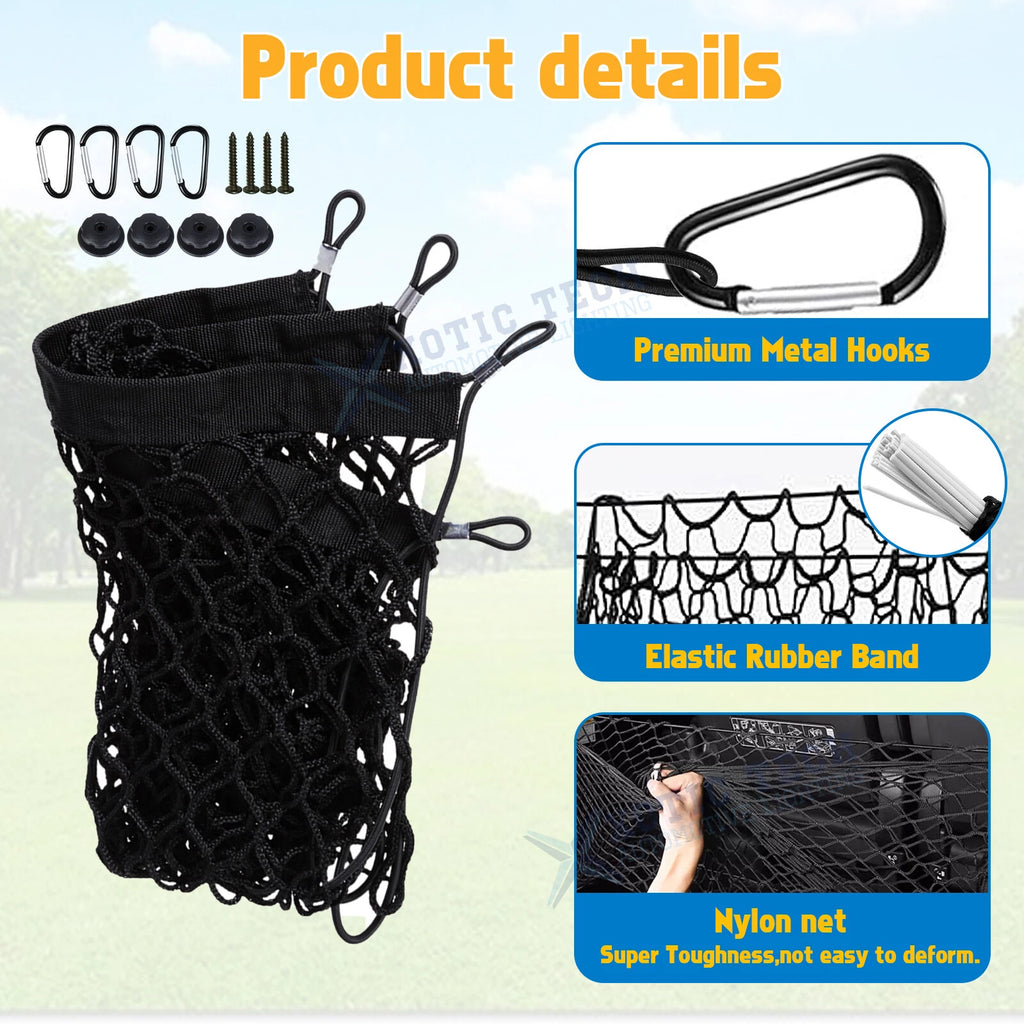 Tailgate Storage Cargo Net Bag for Ford F-150 GMC Sierra (2004-2023)