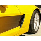 Perforated Side Vent Grilles with Polished Spears for Corvette Z06 (2005–2013)