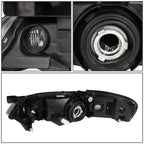 Pair of Smoked Housing Clear Signal Headlights for Nissan Altima (2000–2001)