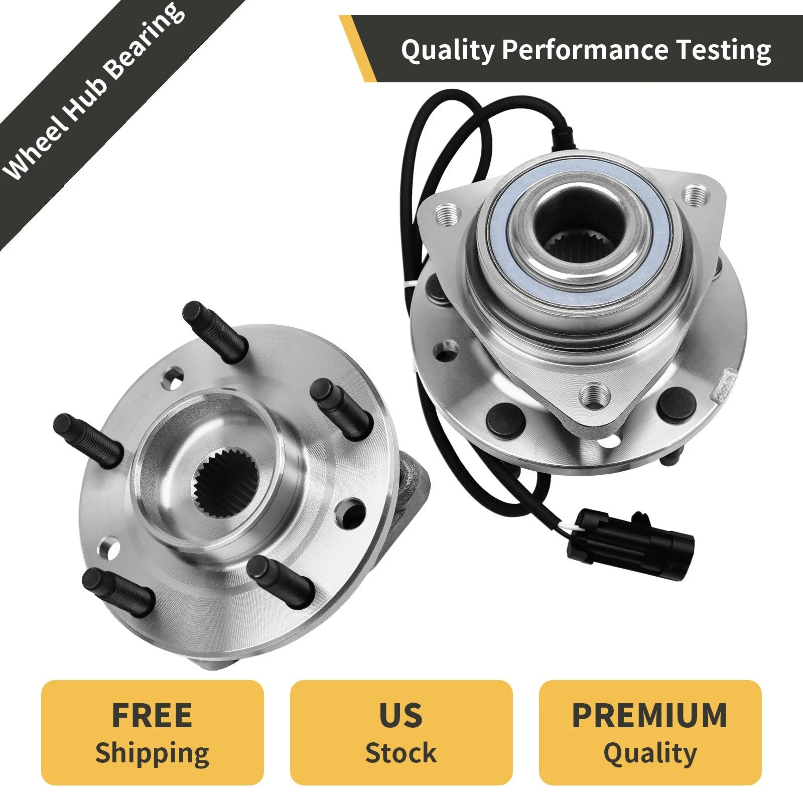 Front Wheel Bearings and Hubs for Chevy Blazer S10 GMC Jimmy (1997–2005)