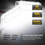 2X LED License Plate Light 6000K White for Ford Escape Explorer Fiesta (2013–2019)