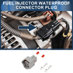 2 Pin Fuel Injector Waterproof Connector Plug for Nissan 