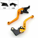 Short Brake Clutch Levers for Kawasaki ZZR/ZX1400 SE (2016–2017) Gold T9