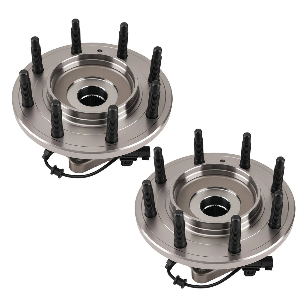 Set of 2 Front Wheel Hub Bearings for Chevy Silverado GMC Sierra HD (2011–2019)