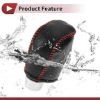 Set of 1 Gear Shift Knob Cover for Hyundai Sonata (2011–2014) Pebbled Black Red