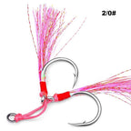 Dual Hook Fishing Lures with Hairtail Skin and Enhanced Hooks for All Models