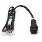 USB Adapter QC 3.0 Fast Charger Hub for Toyota RAV4 (2020–2022) LED