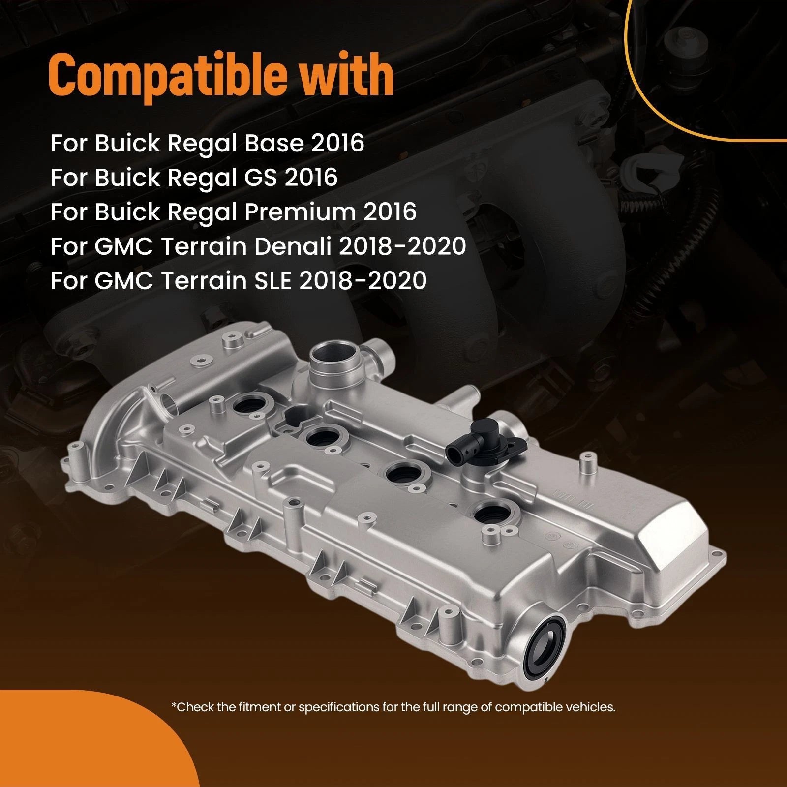 Aluminum Valve Cover for Chevrolet Equinox Traverse 2.0 L4 (2018–2020)