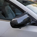 Add-on Horn Style Side Mirror Cover Caps for Nissan Sentra (2024–2024) Glossy Black