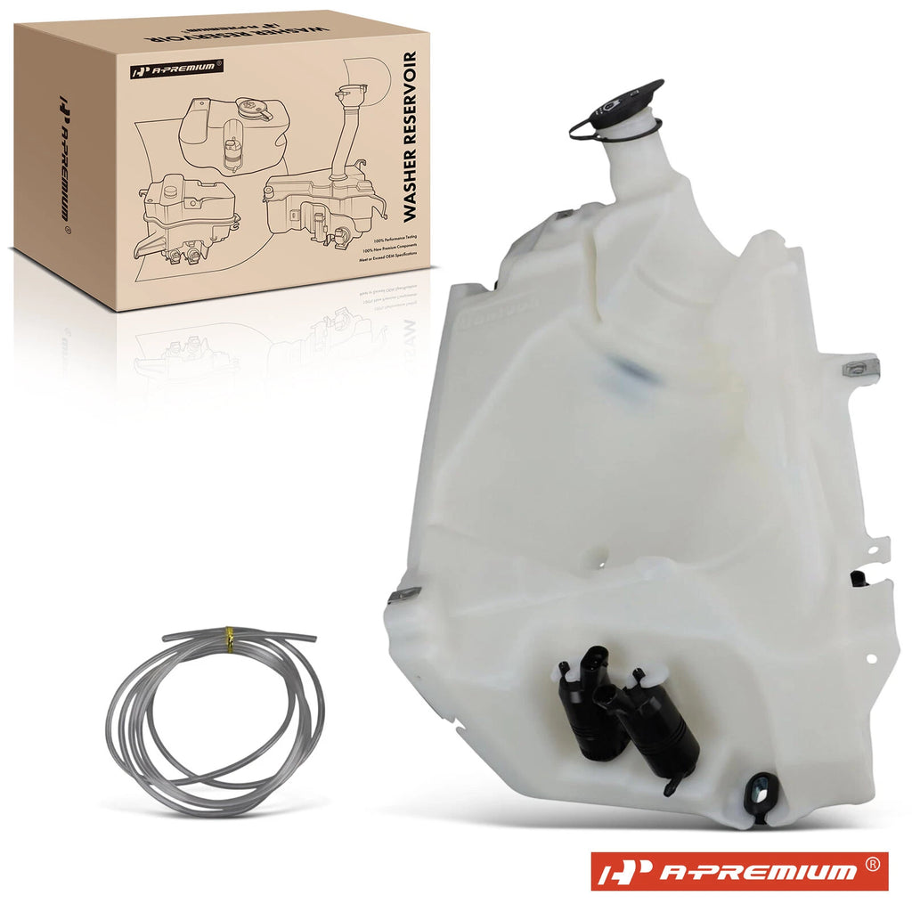 Washer Reservoir with Cap, Pump & Sensor for Chevy Trailblazer (2002–2009)