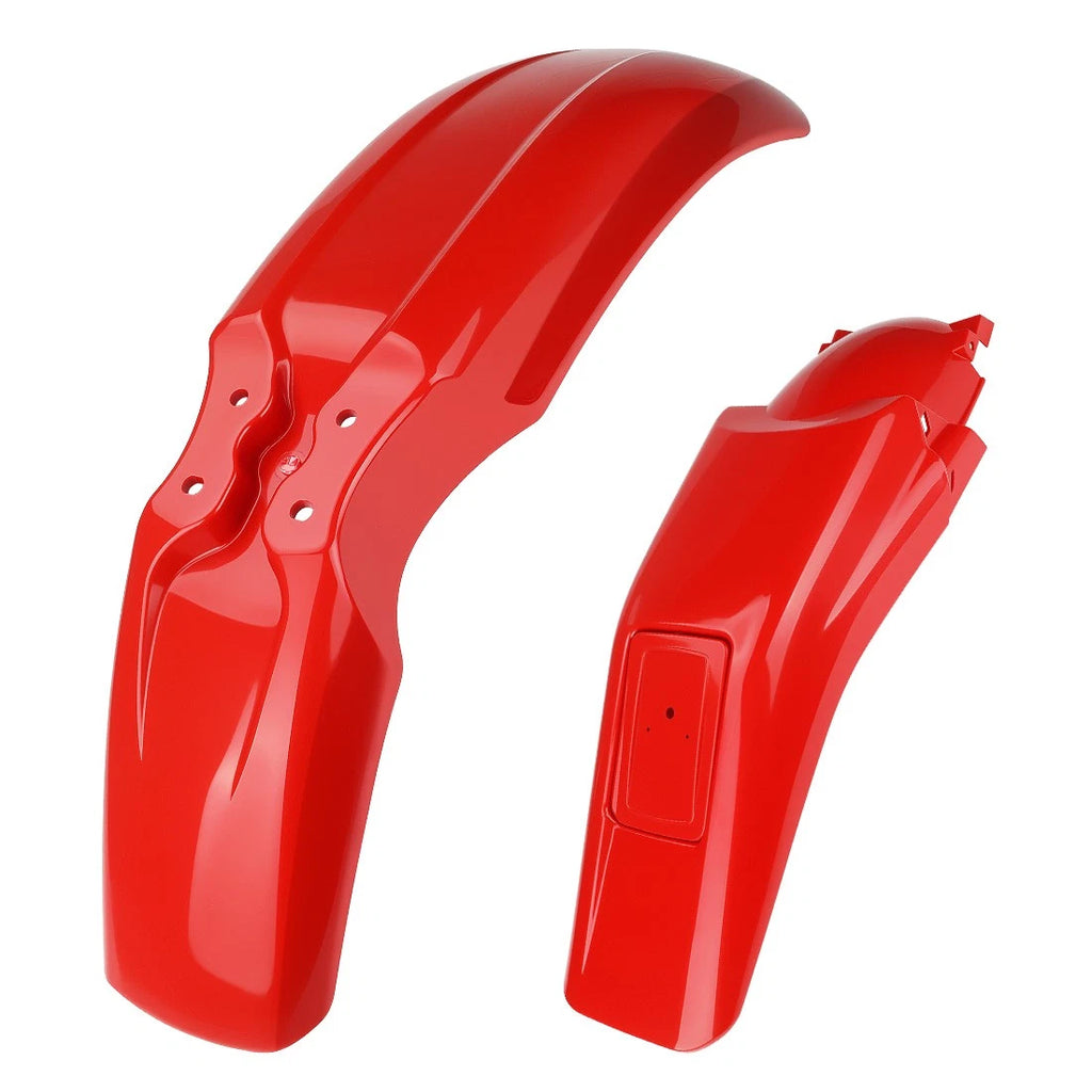 Set of 2 Front + Rear Red Mud Guards for Honda XR250R XR400R (1996–2004)