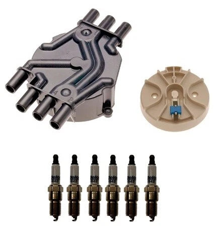 Distributor Rotor Cap & Spark Plugs Kit for Chevrolet S10 V6 4.3L (1994–2004)